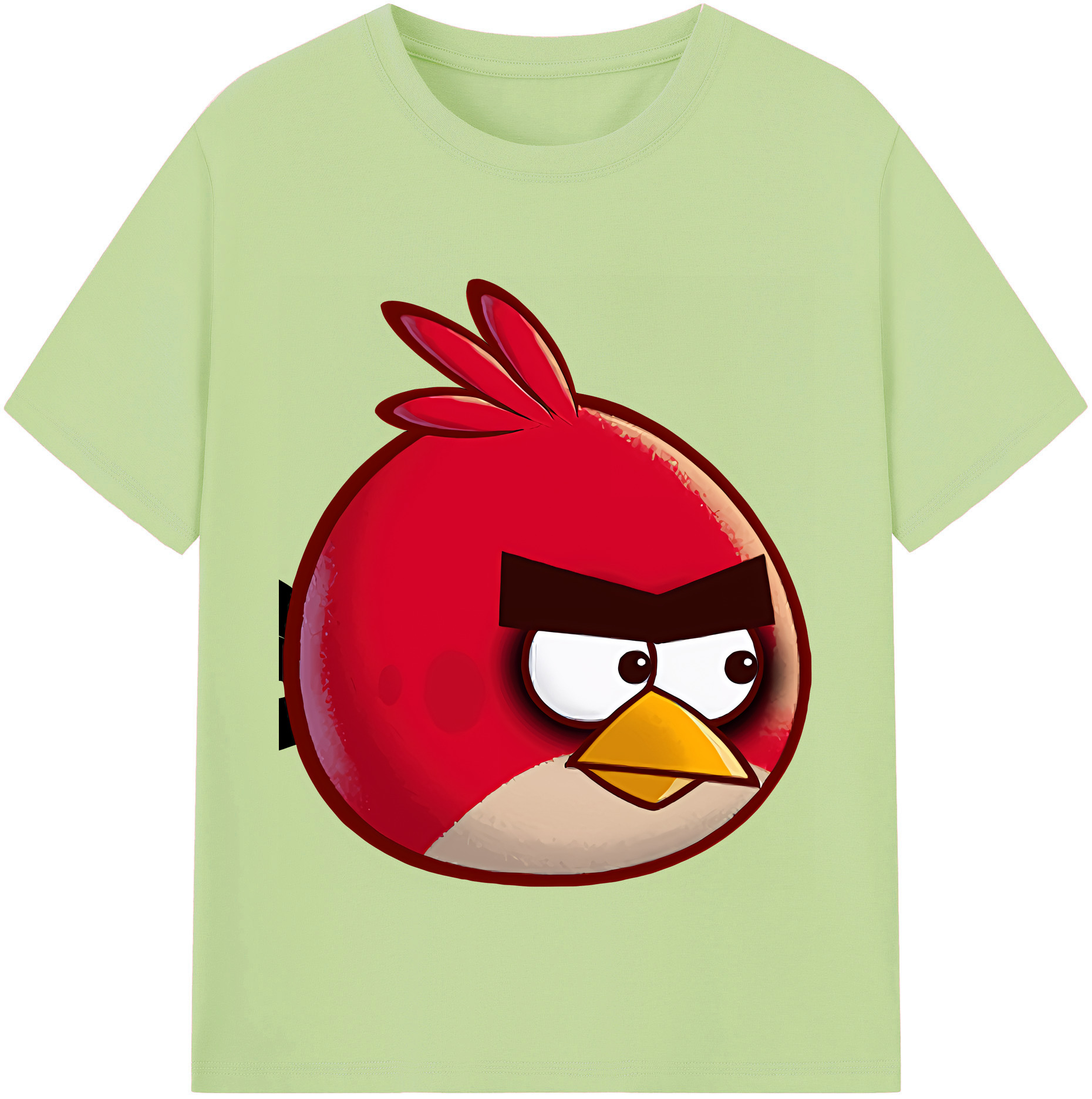 （画像用） Angry Birds アングリーバード 綿100％半袖Tシャツ（フロントプリント）